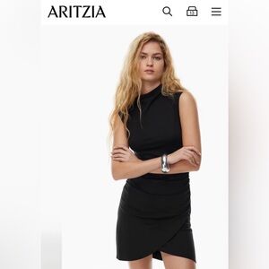 Aritzia Wilfred Black Boulevard Mini Dress